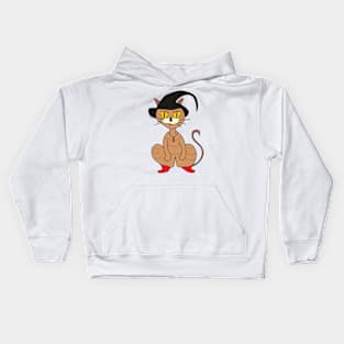 Puss in Boots and hat Kids Hoodie